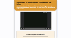 Desktop Screenshot of napoleonhill.de